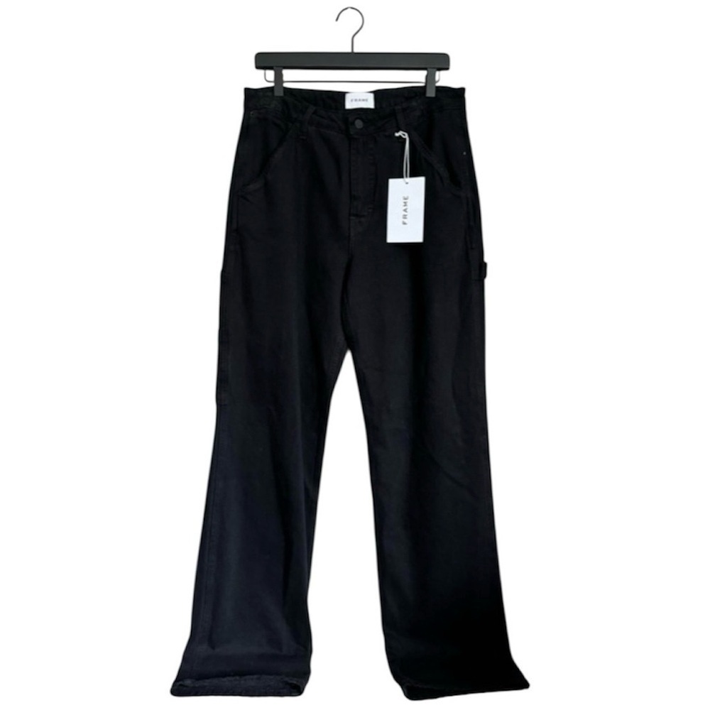 NEW FRAME The Baggy Carpenter Jeans in Black